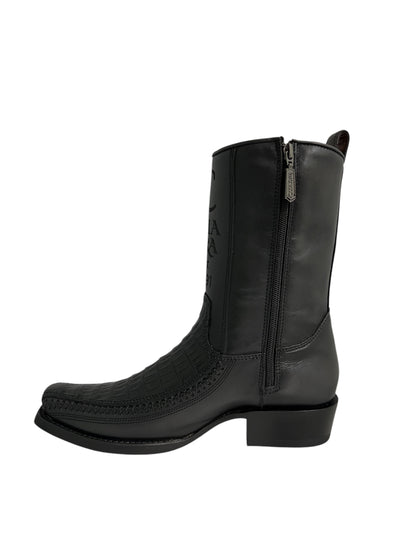 Cuadra Caiman Belly Plunge Laser & Woven Narrow Square Toe - CU805