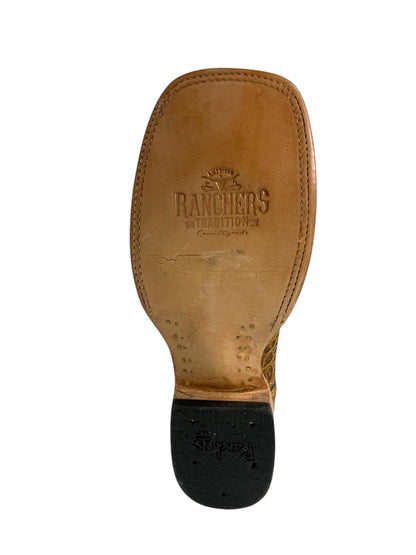 Ranchers Caiman Frente Antique Saddle Square Toe