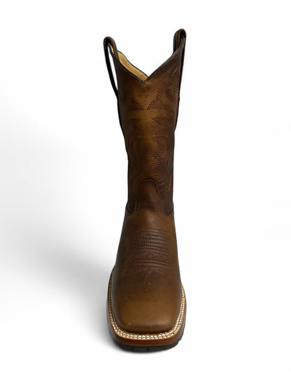 Los Altos Square Toe Rage Walnut Rubber Sole - 82T9940