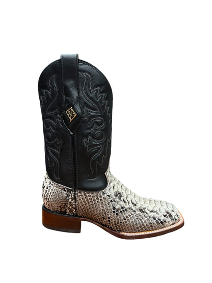 Red Diamond Python Natural Square Toe