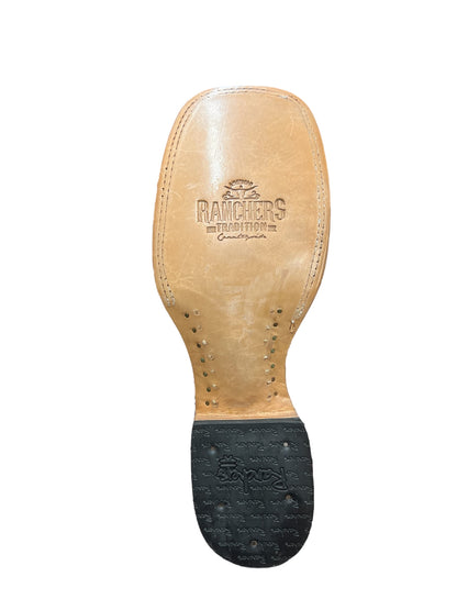 Ranchers Square Toe Python Antique Saddle