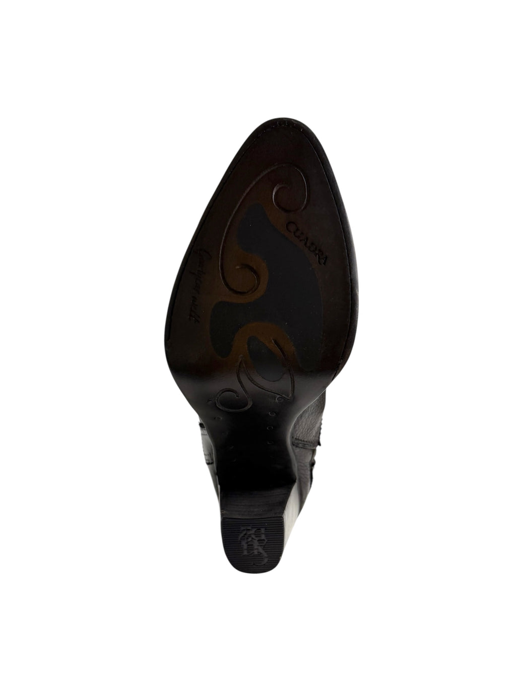 Cuadra Women's Tall Boot Flame Chocolate Zipper & Elastic Round Toe - CU885