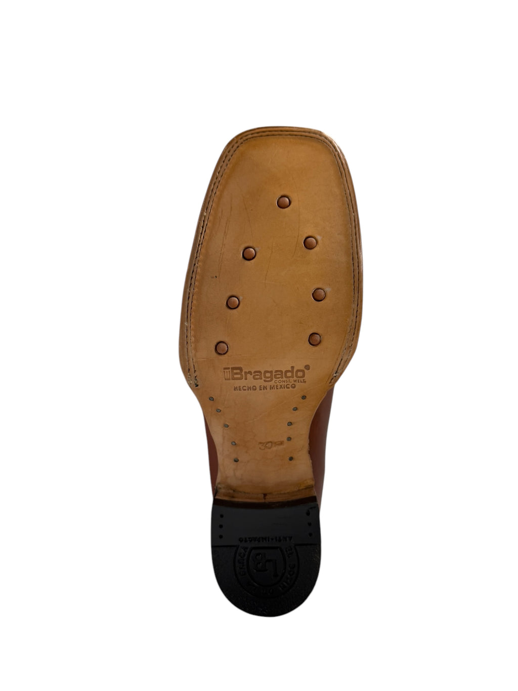La Barca Square Toe Leather Cognac - 935