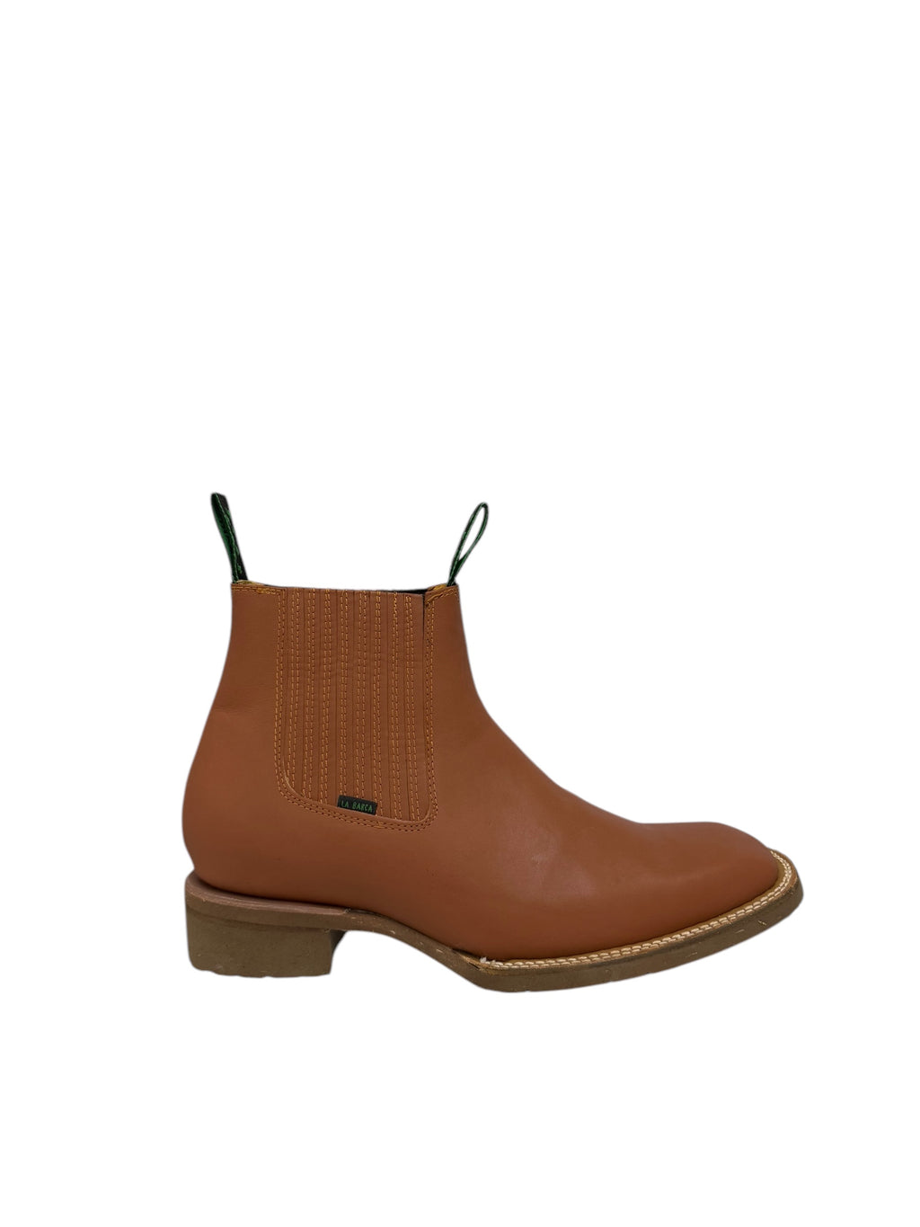 La Barca Square Toe Oiled Leather Honey Ankle Boot - 921