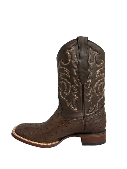 Los Altos Square Toe Ostrich Brown - 8220307