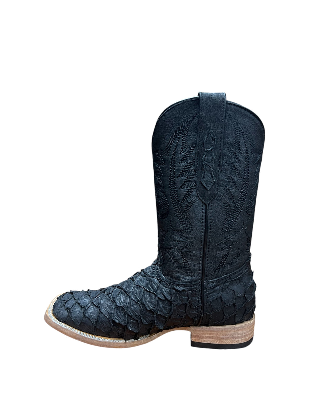 Ranchers Square Toe Matt Black fish