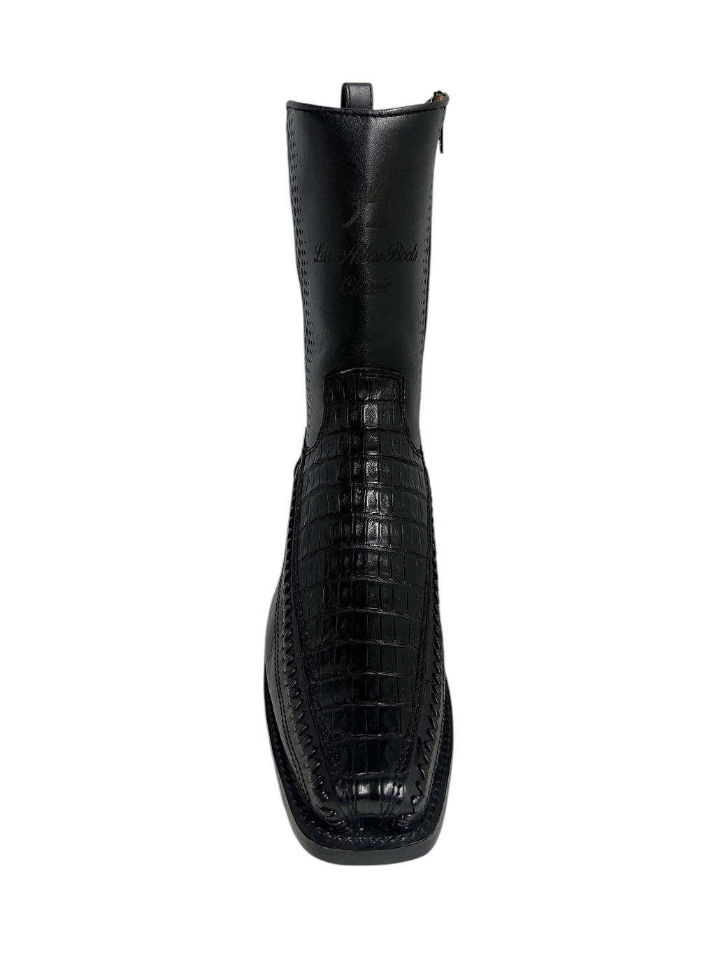 Los Altos 7 Toe Caiman Belly Black - 57BFP8205