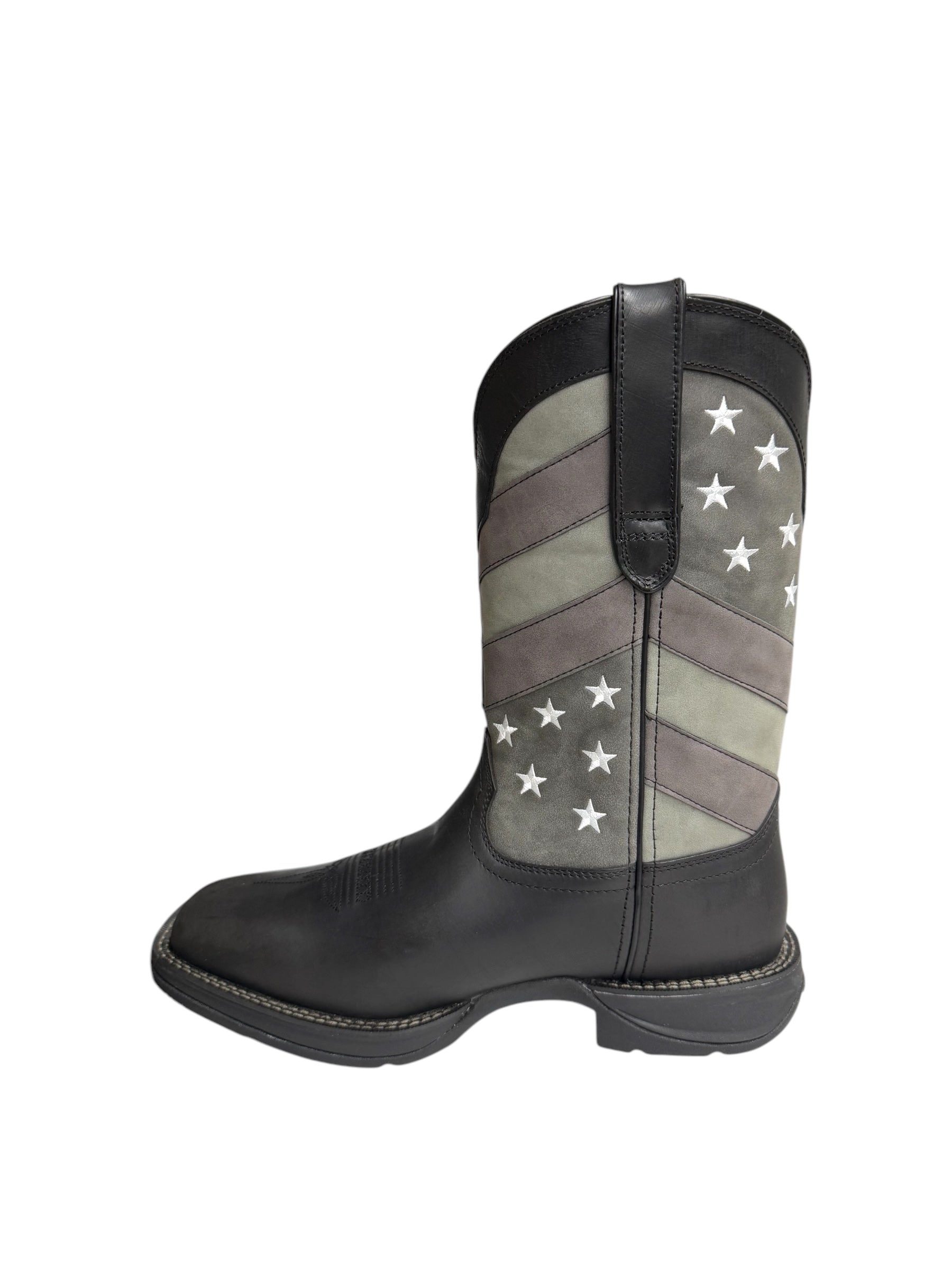 Durango Rebel Faded Black Flag Pull Up Work Boot - DDB0125