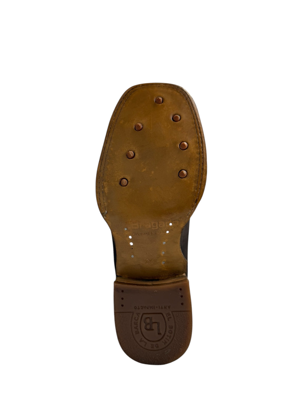 La Barca Square Toe Nobuck Chocolate Ankle Boot - 935