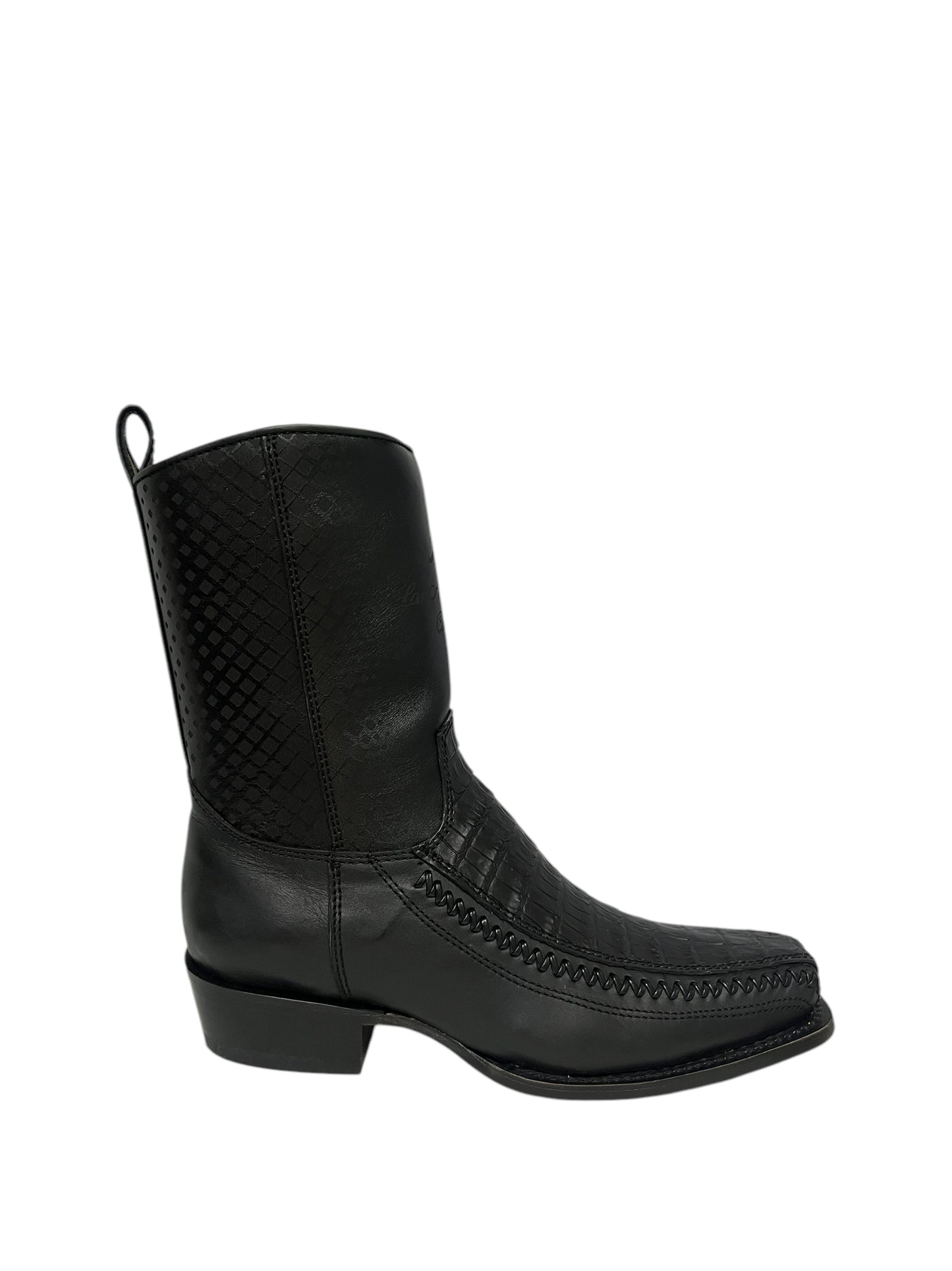 Los Altos 7 Toe Caiman Belly Black - 57BFP8205