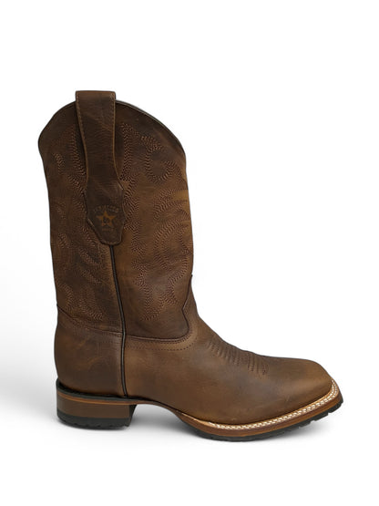 Los Altos Square Toe Rage Walnut Rubber Sole - 82T9940