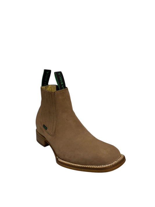 La Barca Square Toe Nobuck Topo Ankle Boot - 935