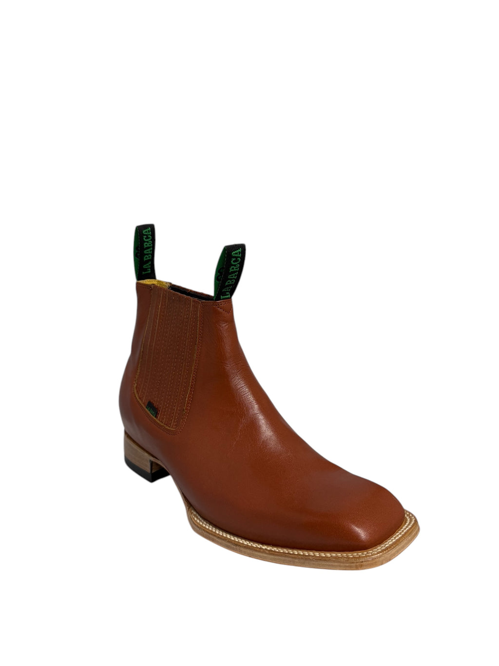 La Barca Square Toe Leather Cognac - 935