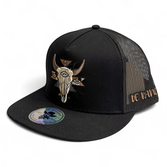 De Rancho Cap Skull Black - DR157