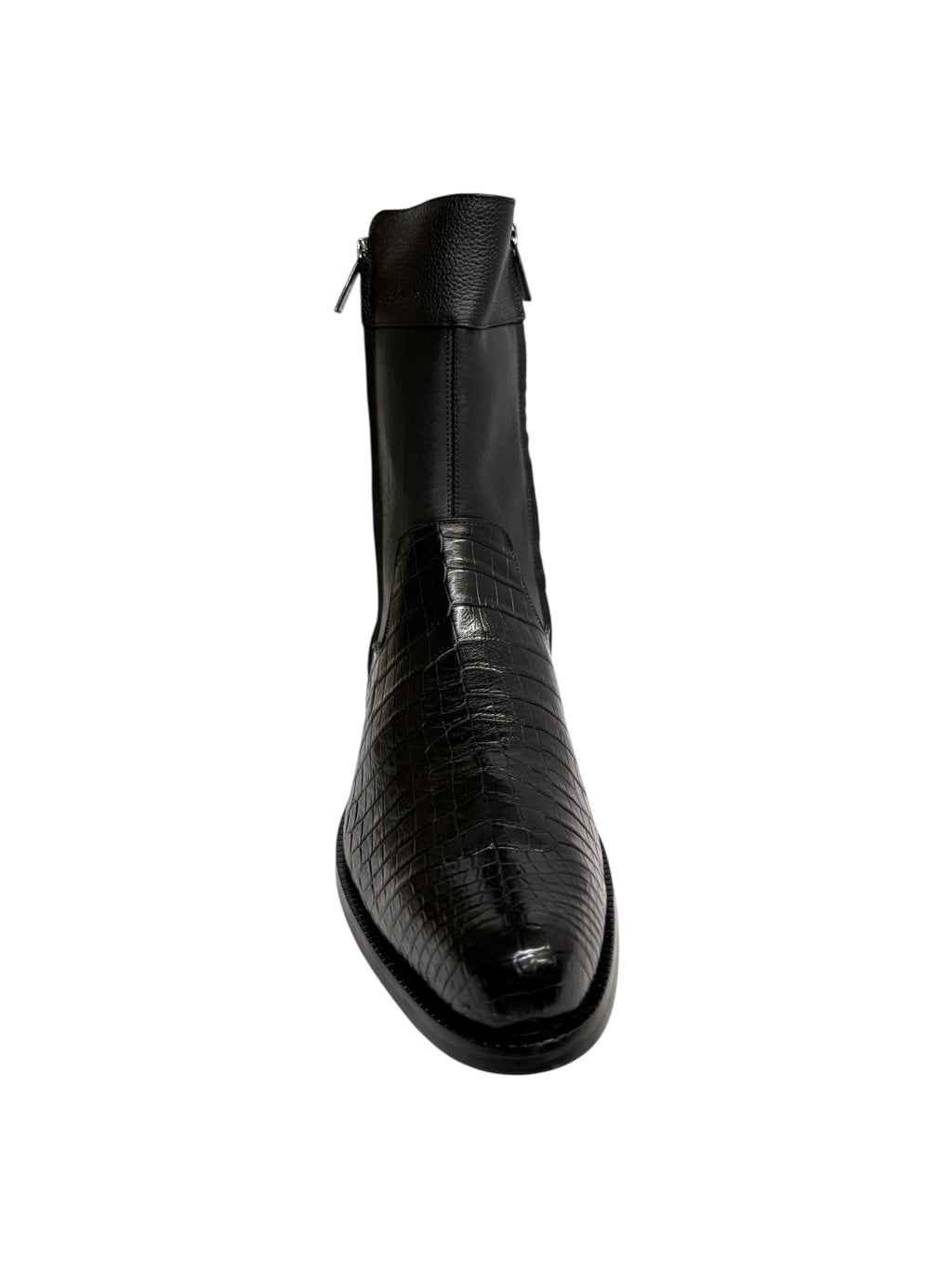 Franco Cuadra Caiman Belly Inca Black Cowhide - FC865