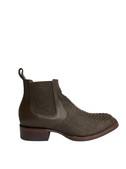 Los Altos Ankle Boot Python Nobuck Brown - 82BVN5707