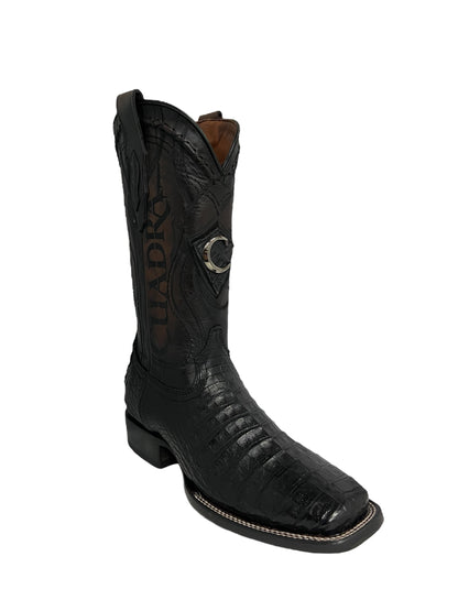 Cuadra Caiman Belly Square toe Black - CU678