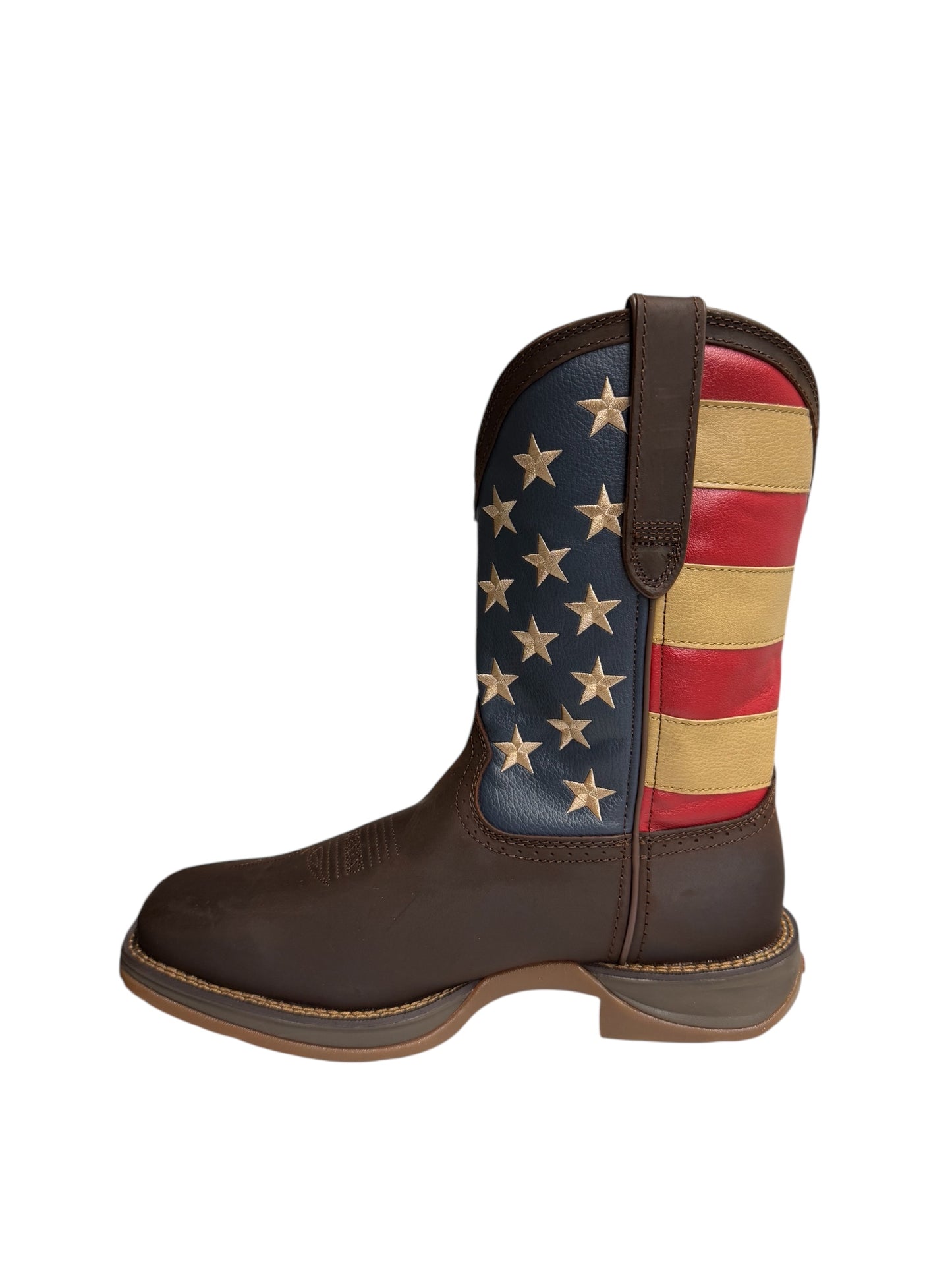 Durango Rebel Patriotic Pull Up Western Flag Work Boot - DB5554