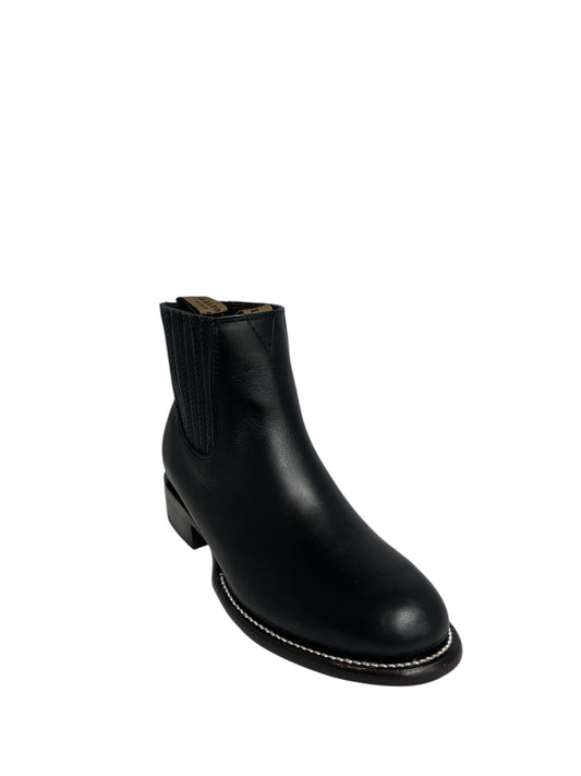Los Altos Charro Ankle Boot Oval Black - 50B2105