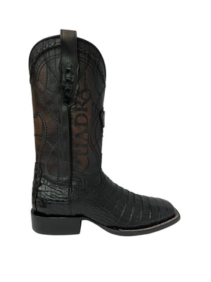 Cuadra Caiman Belly Square toe Black - CU678