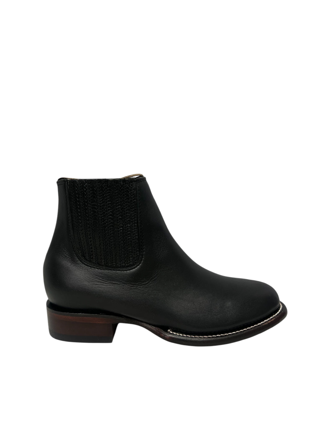 Los Altos Charro Ankle Boot Oval Black - 50B2105