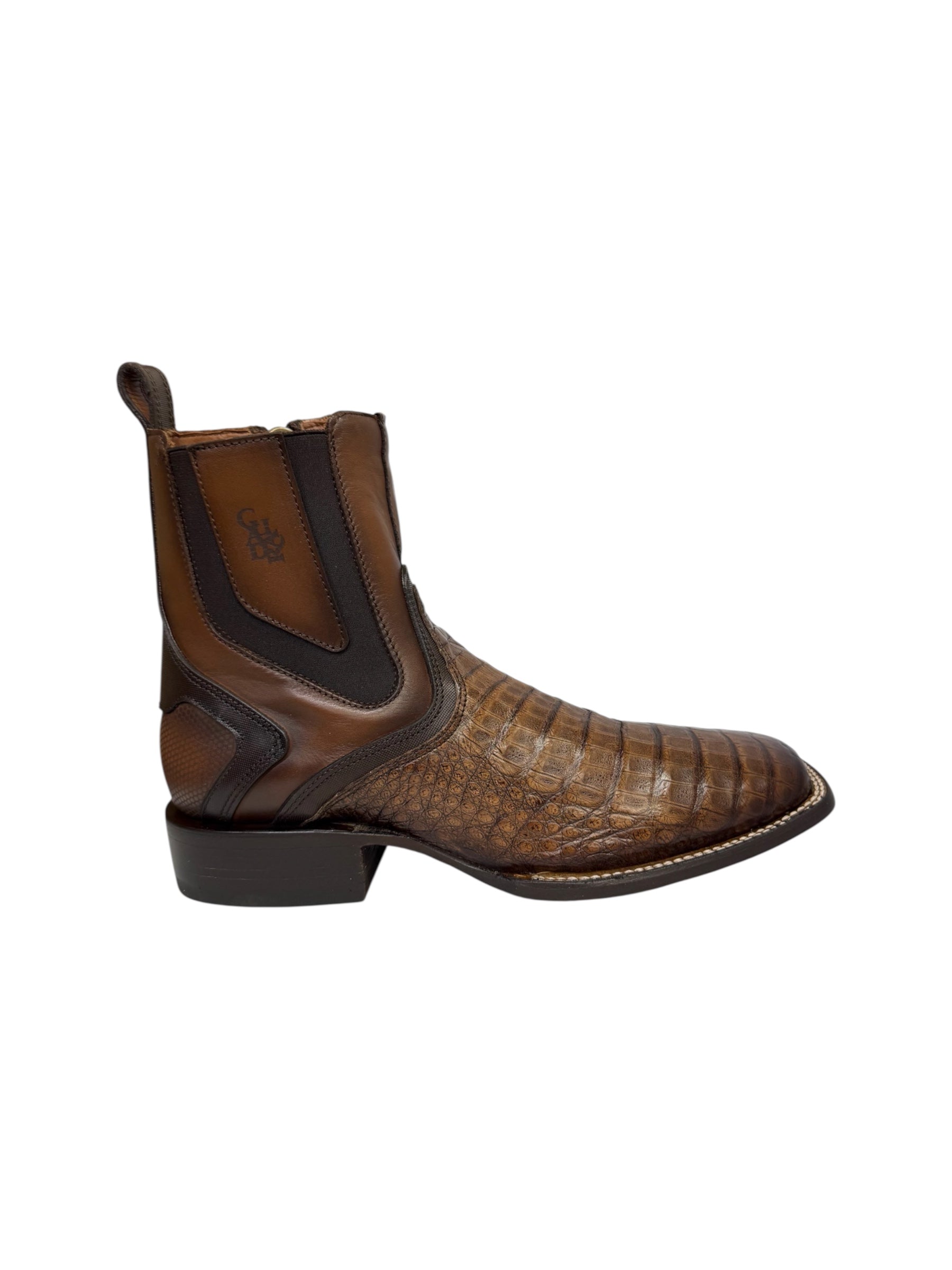 Cuadra Caiman Belly Porto Maple Zipper & Elastic Ankle Boot - CU892