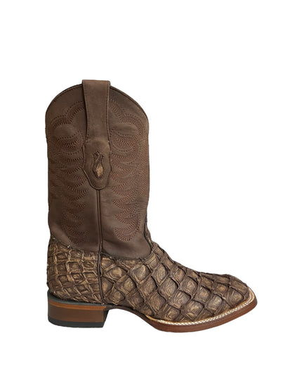 Los Altos Square Toe Piraruccu Rustic Brown - 8221085