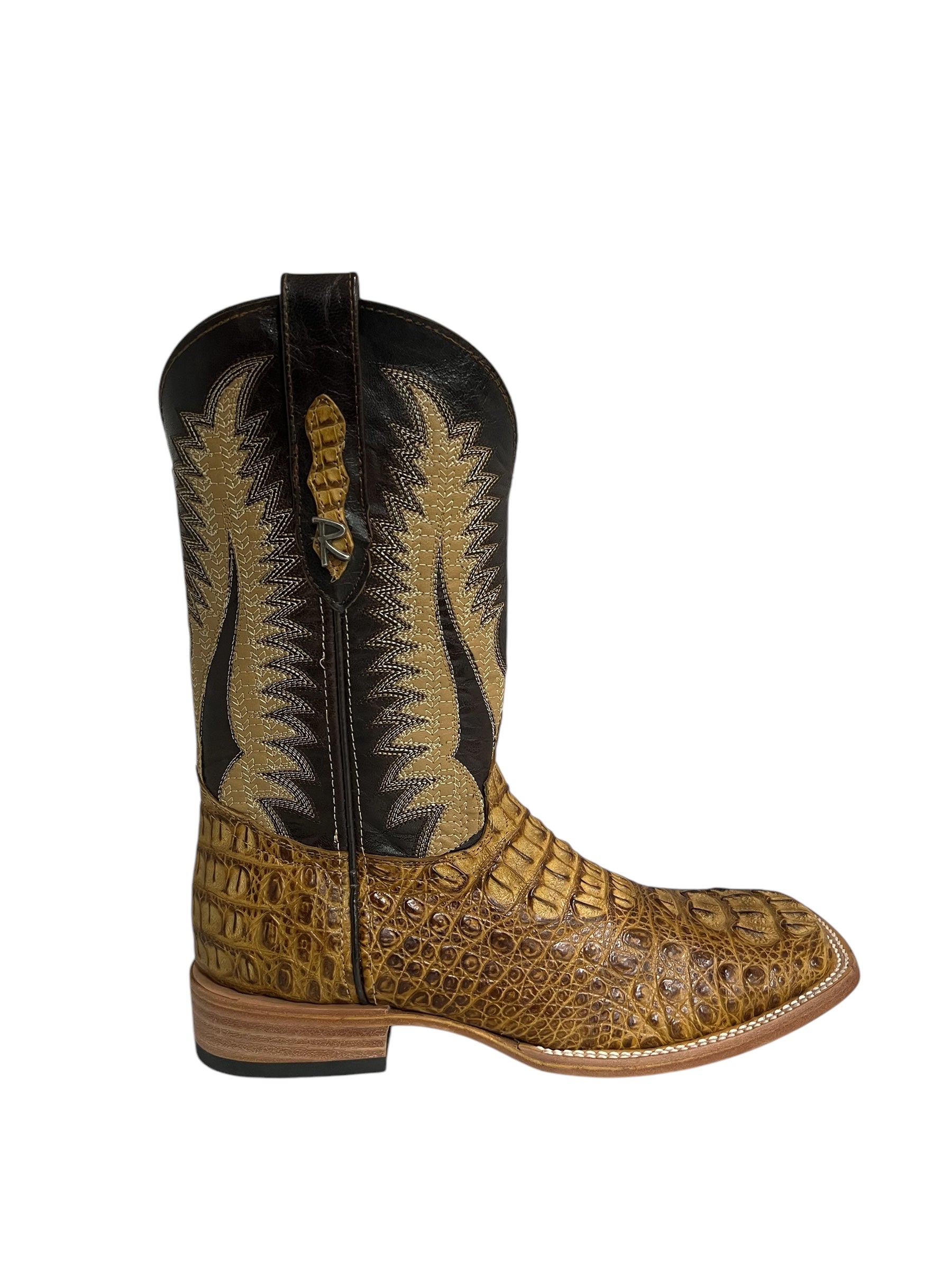 Ranchers Caiman Frente Antique Saddle Square Toe