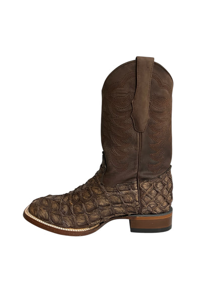 Los Altos Square Toe Piraruccu Rustic Brown - 8221085
