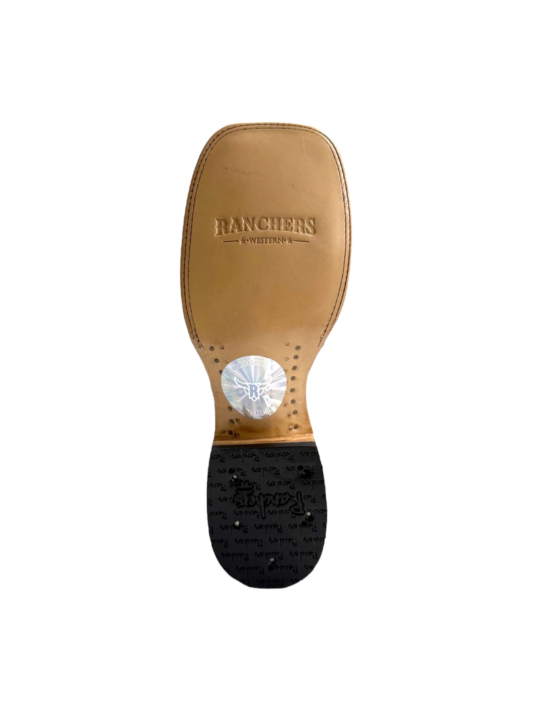 Ranchers Caiman Belly Black Square Toe Cowboy Boot