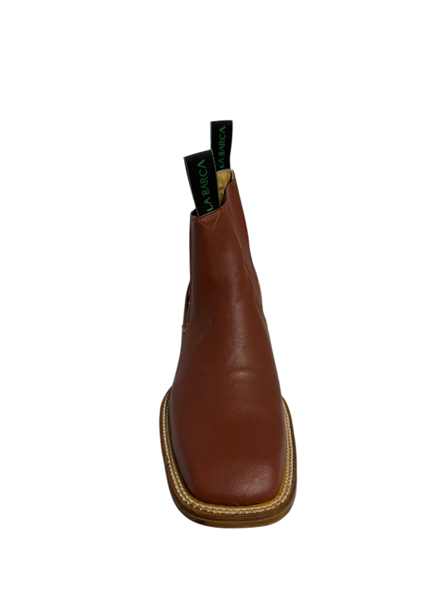 La Barca Square Toe Cognac Semi-Anilina Ankle Boot - 935