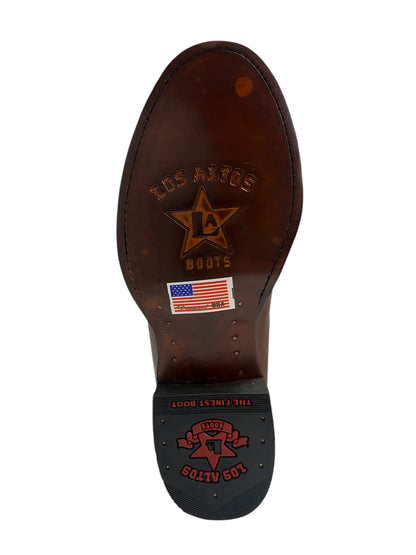 Los Altos Charro Ankle Boot Oval Brown - 50B2107