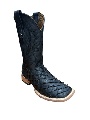 Ranchers Square Toe Matt Black fish