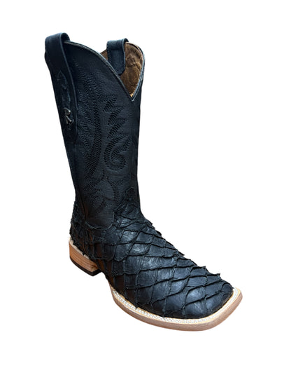 Ranchers Square Toe Matt Black fish