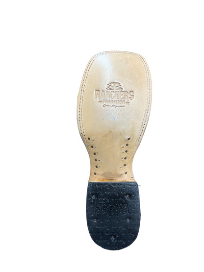 Ranchers Square Toe Matt Black fish