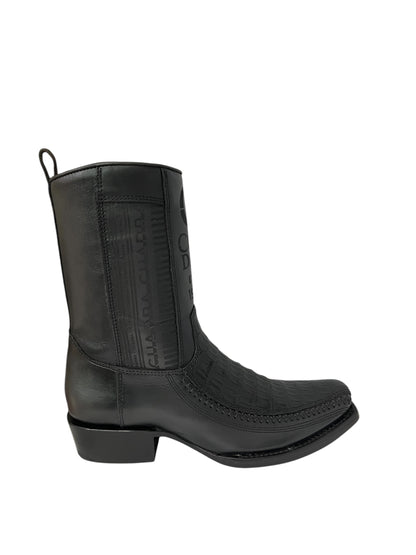 Cuadra Caiman Belly Plunge Laser & Woven Narrow Square Toe - CU805