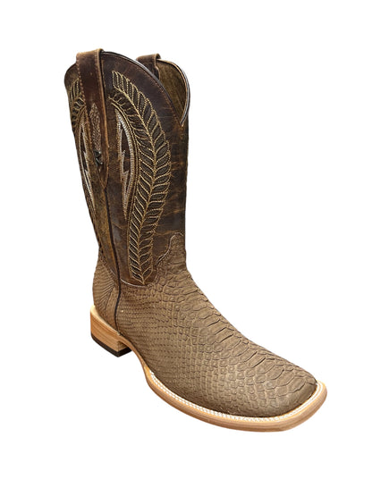 Ranchers Square Toe Python Antique Saddle