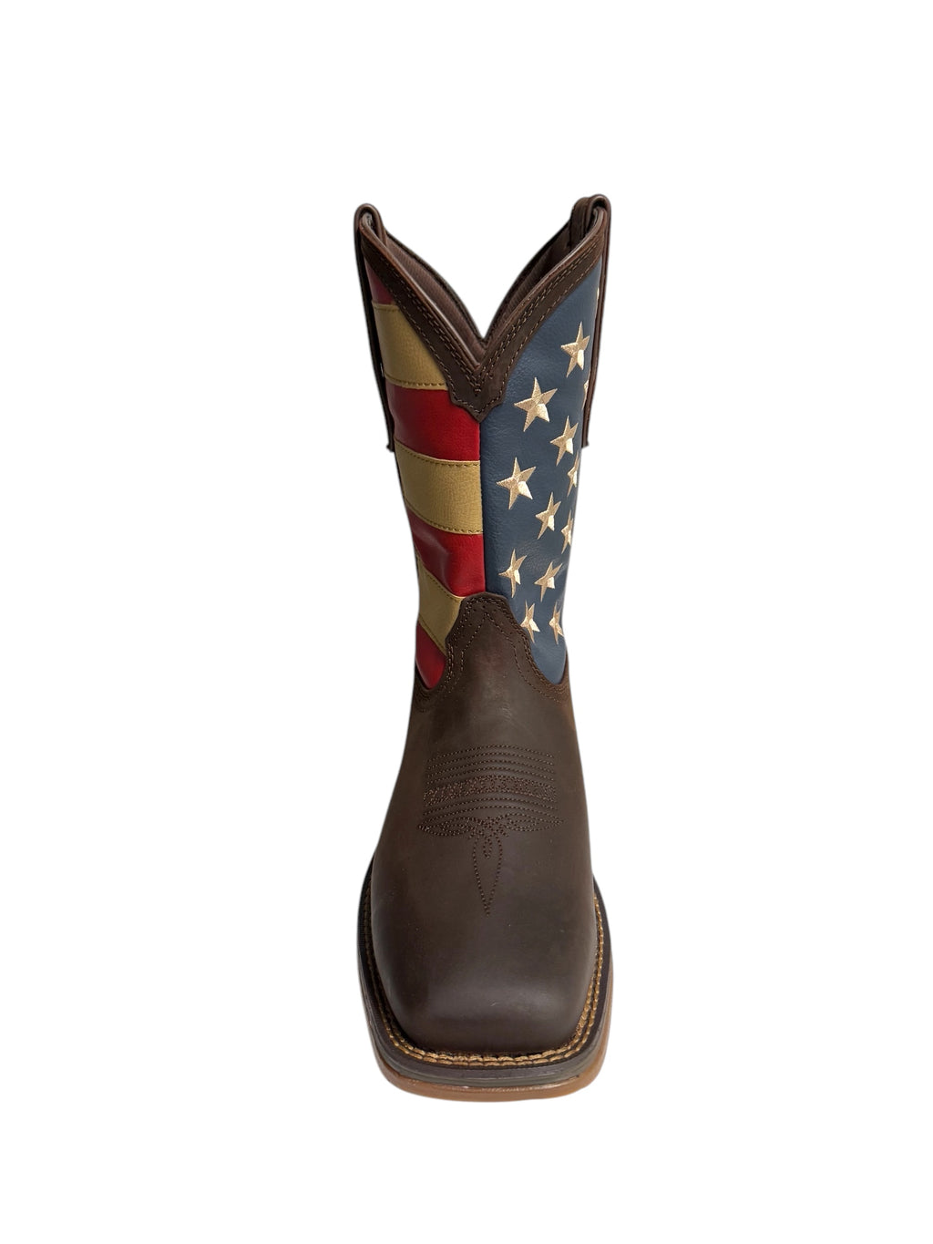 Durango Rebel Patriotic Pull Up Western Flag Work Boot - DB5554