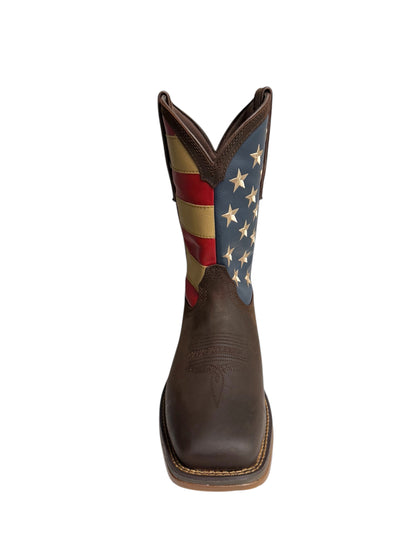 Durango Rebel Patriotic Pull Up Western Flag Work Boot - DB5554