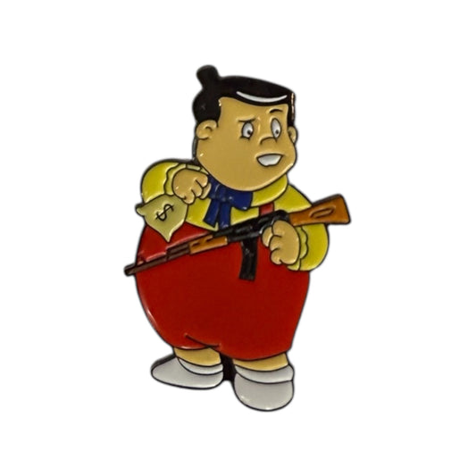 Ñoño With Gun Hat Pin