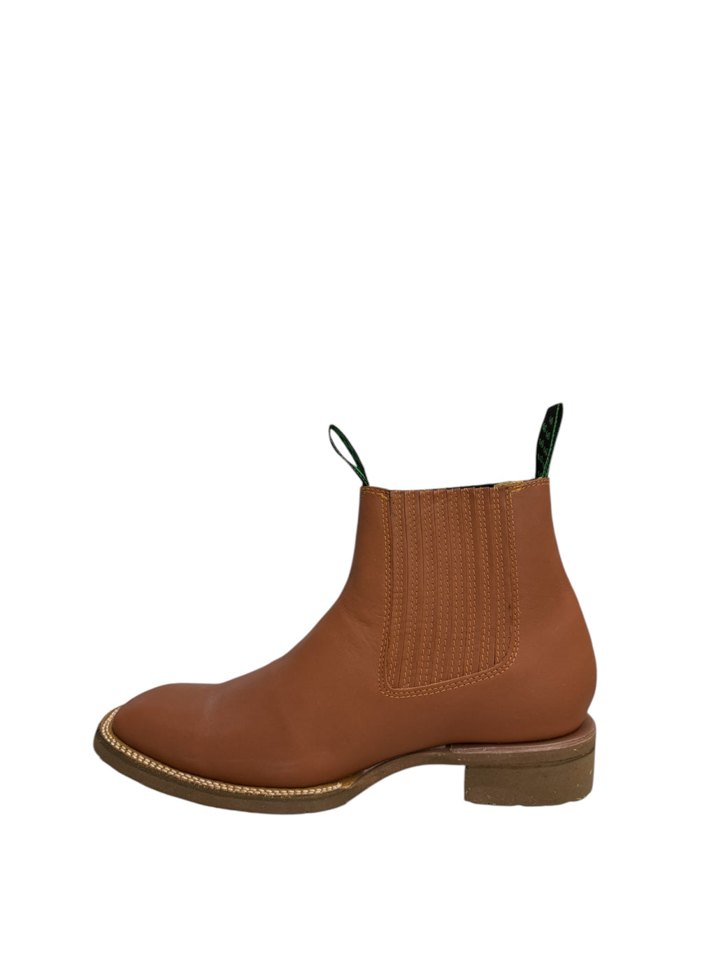 La Barca Square Toe Oiled Leather Honey Ankle Boot - 921