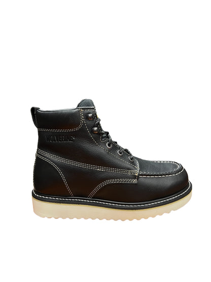 Wolvorine  6” Black Moc Toe - W08151