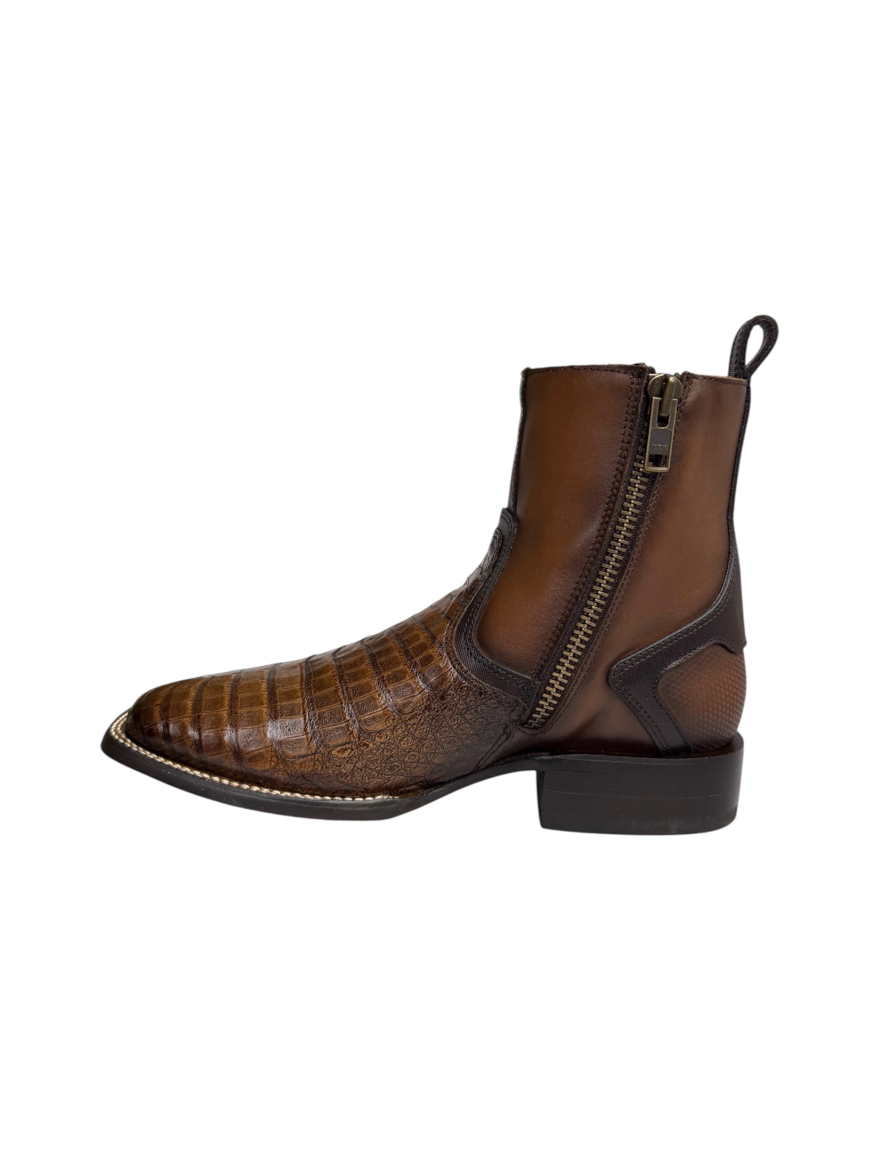 Cuadra Caiman Belly Porto Maple Zipper & Elastic Ankle Boot - CU892