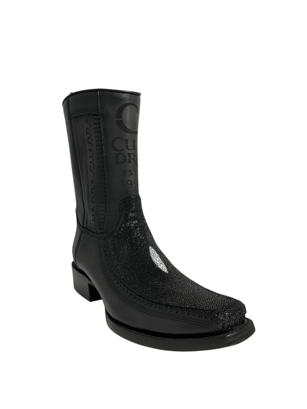 Cuadra Black Stingray Narrow Square Toe - CU783