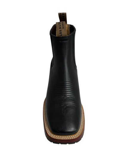 Los Altos Belmont Black Square Toe Tractor - 84TBM2105