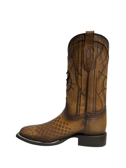 Cuadra Honey Laser & Embroidery & Woven Square Toe - CU500
