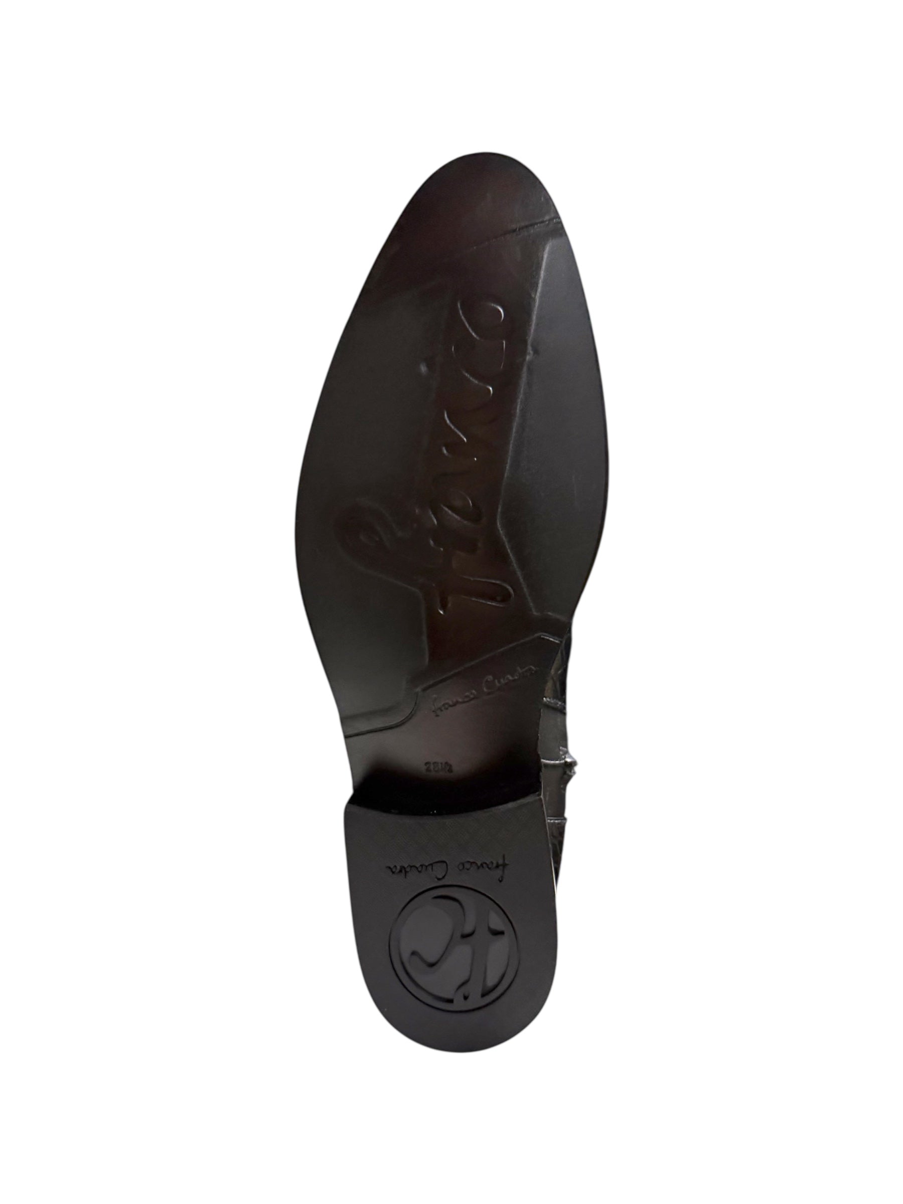Franco Cuadra Caiman Belly Inca Black Cowhide - FC865