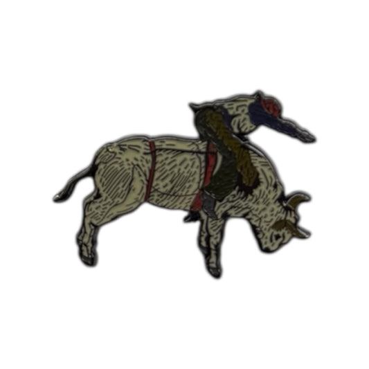 Bull Rider Hat Pin