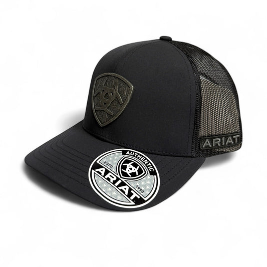 Ariat Cap Metal Logo Shield Black