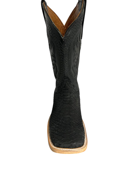 Ranchers Black Python Square Toe